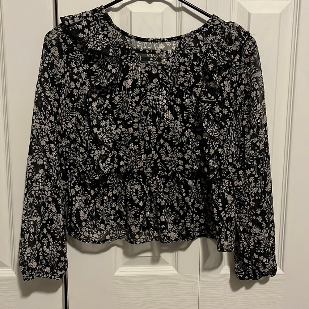 Long sleeve flower shirt